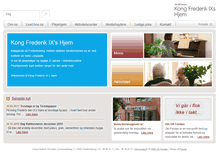 Tablet Screenshot of kongfrederikshjem.dk